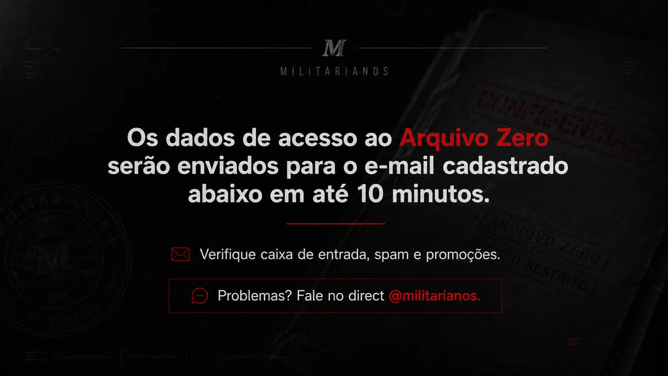 Confirmação visual do acesso Arquivo Zero